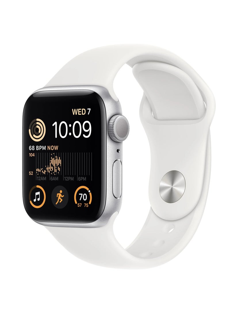 Watch Silicone Watch Band Compatible with Apple Watch 38mm 40mm 41mm – Soft Sport Replacement Strap for Apple Watch Series SE, Series 11/10/9/8/7/6/5/4 – White - Image 1